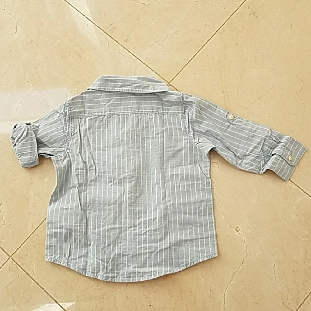 Baby Gap Boys Striped Long Sleeve Dress Shirt!